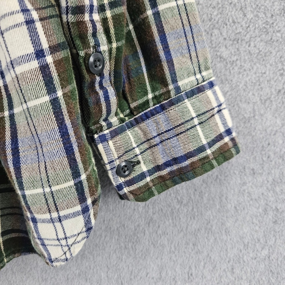 DENIM & SUPPLY RALPH LAUREN | Green Blue Plaid Flannel Shirt Medium RL Utility - Picture 9 of 12